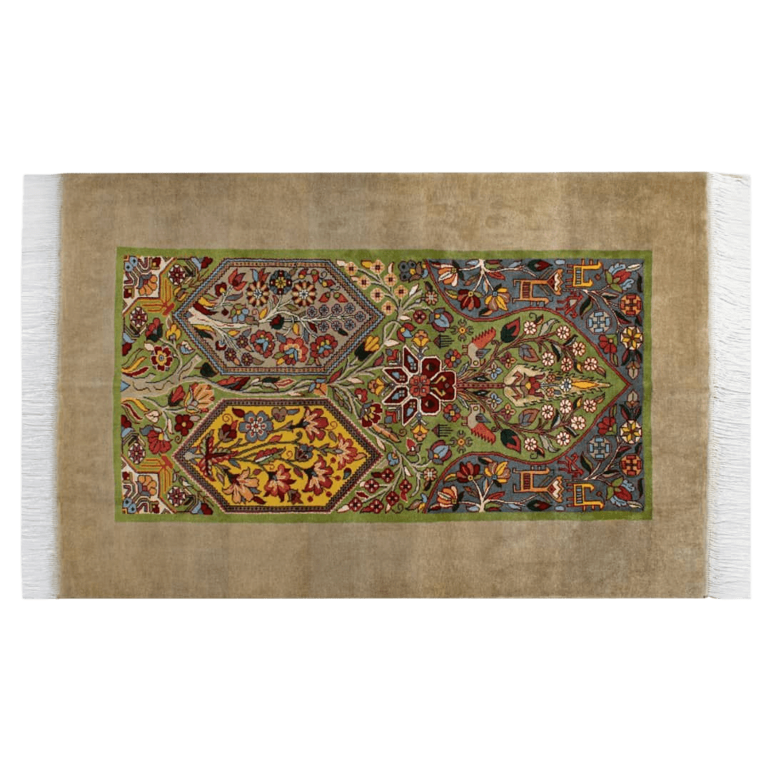 silk carpet persian crafts