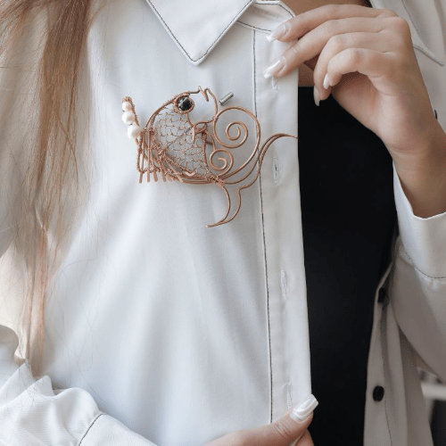 Fish Brooch Persian crafts