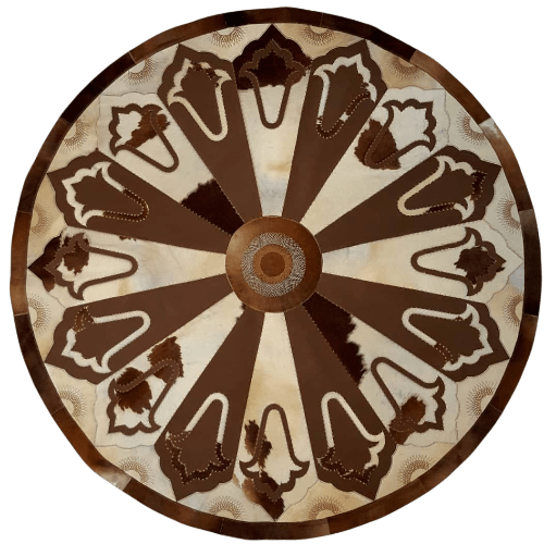 buffalo leather rug Persian crafts