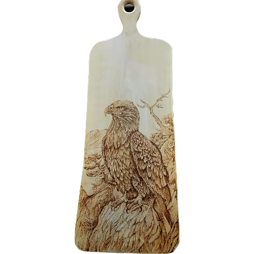 "eagle" pyrography persian crafts
