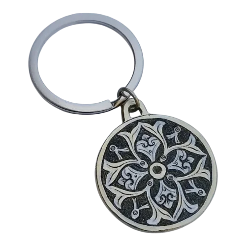 Brass Hand-Engraved Keychain persian crafts