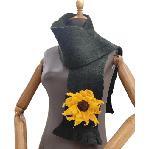 Sunflower Wool & Silk Scarf