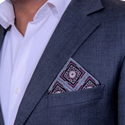 Balochi Embroidered Pocket Square