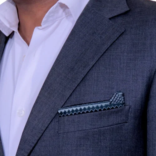 Balochi embroidered pocket square