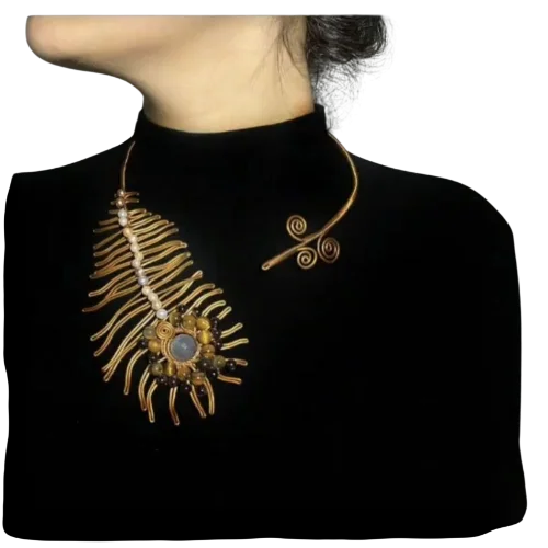 Handmade peacock feather