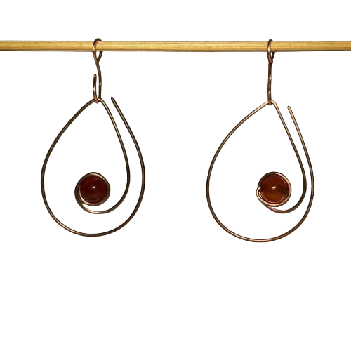 Spiral Agate Earrings persian crafts